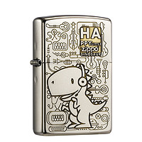 ZIPPO 之宝 打火机Zippo原装正品深雕音乐恐龙官方正版煤油防风礼物送男友