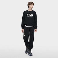 FILA 斐乐 男装FUSION系列宽松运动裤男百搭舒适休闲亲肤纯棉针织长裤