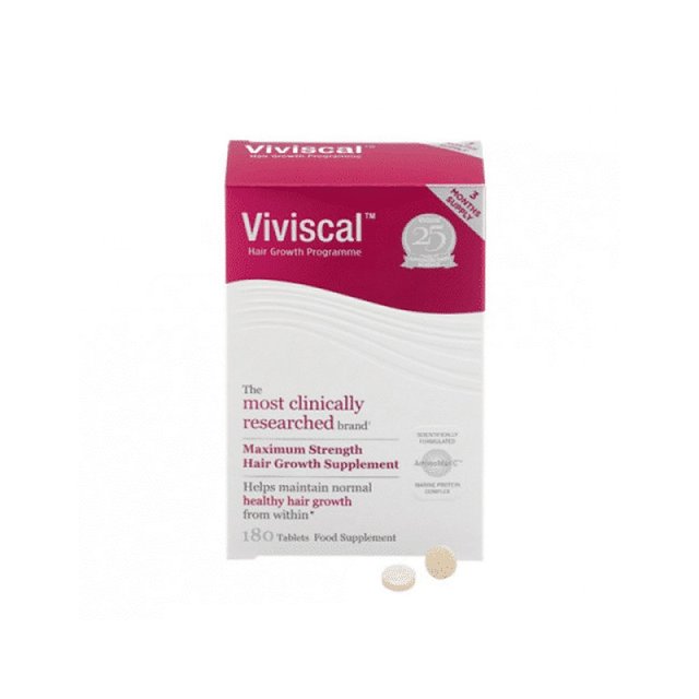 Viviscal 欧洲直邮英国药房VIVISCAL天然女士头发生长增发养发防断发180片
