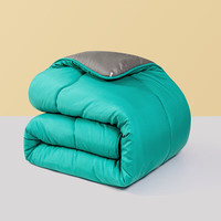 LOVO 乐蜗家纺 撞色德绒冬被 绿色 150*215cm