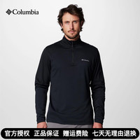 Columbia哥伦比亚2024秋冬户外男装吸湿透气休闲半拉链套头卫衣AE3563 010 XL 185/104A
