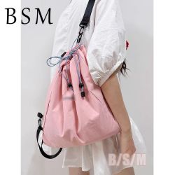 BEN SHERMAN BSM韩国防水轻便双肩包束口抽绳包尼龙布户外徒步包遛弯包松弛感