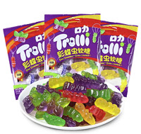 Trolli 口力 软糖橡皮糖酸小虫 彩蝶虫 48g*4包