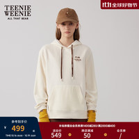 Teenie Weenie小熊女装连帽卫衣2024冬季新款美式帽衫休闲上衣外套