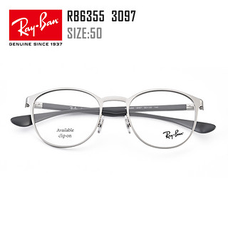 Ray-Ban 雷朋 RayBan雷朋光学镜架男女金属复古圆框小脸简约近视眼镜框0RX6355