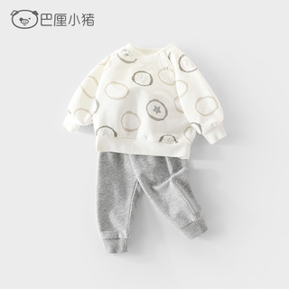 巴厘小猪儿童卫衣套头男宝宝上衣春季女童衣服春装外穿潮小童长袖T恤 黄面包 120cm