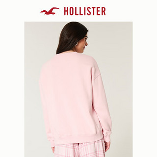 HOLLISTER24秋冬美式小海鸥落肩袖抓绒宽松卫衣女KI352-4218 粉色 S (165/88A)