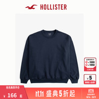 HOLLISTER24秋冬美式小海鸥落肩袖抓绒宽松卫衣女KI352-4218 蓝色 L (165/100A)