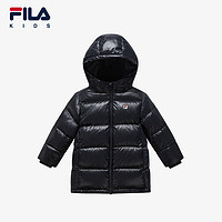 FILA 斐乐 童装儿童羽绒服中长款2024冬新款棉羽大小童加厚保暖外套