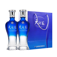 百亿补贴：YANGHE 洋河 蓝色经典天之蓝42度480ml*2瓶正品浓香白酒口感绵柔自饮酒水