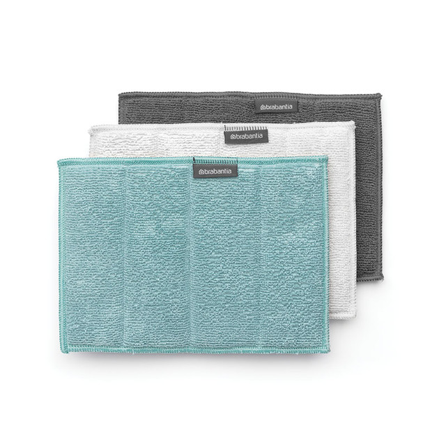 brabantia 柏宾士 纤维餐碟洁净布组合装厨房洗碗布抹布清洁百洁布