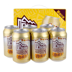 哈尔滨啤酒啤酒_harbin 哈尔滨啤酒 小麦王啤酒 330ml×24罐多少钱-什
