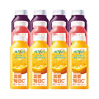 88VIP：WEICHUAN 味全 每日C果汁饮料橙汁葡萄汁莓桃味 300ml×12瓶