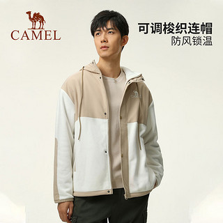 88VIP：CAMEL 骆驼 户外连帽夹克男抓绒外套A13CAZ0015