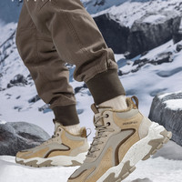 Jeep Kids 吉普童装 jeepspirit吉普男鞋2024冬季新款男士加绒加厚雪地靴男款保暖鞋男