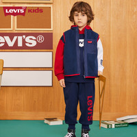 Levi's李维斯童装儿童马甲秋冬中大童两面穿加绒保暖马甲 辣椒红 160/76(L)