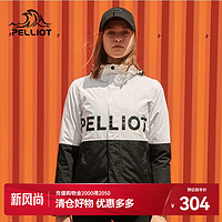 伯希和（Pelliot）户外三合一冲锋衣男款秋冬可拆卸登山服装潮牌防风防水外套 【女】曜石黑+珠光白 S