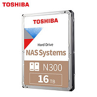 移动端、京东百亿补贴：TOSHIBA 东芝 16TB NAS网络存储机械硬盘 SATA接口N300系列