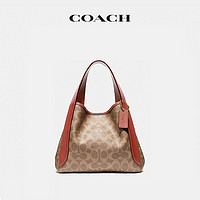 COACH 蔻驰 女士HADLEY HOBO 21号半月包手提包老花款大容量软包