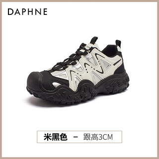 DAPHNE 达芙妮 户外徒步登山鞋女2024新款内增高网面运动鞋丑萌老爹鞋