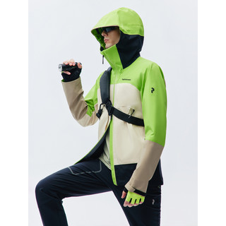PeakPerformance Vislight Gtx 3L 彩壳男子防水冲锋衣 G78734-1 闪耀绿/浅沙色/黑色 L