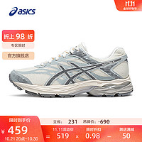 ASICS 亚瑟士 女鞋跑步鞋耐磨透气网面跑鞋运动鞋缓震回弹 GEL-FLUX 4 米色/灰色 39