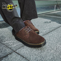 马丁(马汀博士 Dr.Martens)Zavala Lo男女秋舒适百搭轻量麂皮棕色薄底女单鞋 深棕色 41