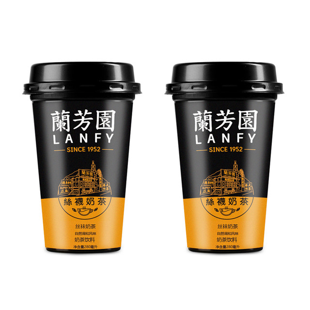 LAN FONG YUEN 兰芳园 港式丝袜奶茶280ml*2杯