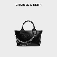 CHARLES & KEITH CHARLES&KEITH24冬季新款CK2-30782473手提链条褶皱托特包斜挎包