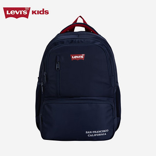 Levi's 李维斯 儿童书包小校园双肩包男女童超轻书包 深靛蓝 8A