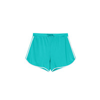 菲卡沫莉 2023夏季侧边竖条纹撞色拼接休闲运动显瘦轻薄抽绳短裤女