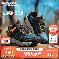 Skechers斯凯奇青少年运动鞋户外鞋冬季强抓地防水防滑儿童鞋406433L 黑色/多彩色/BKMT 36码