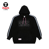 Aape 旗舰店女装春夏侧边串标缝线字母宽松美式连帽卫衣A388XXL