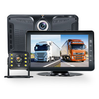德夫曼 货车行车记录仪前后双录24v高清夜视四路监控倒车影像一体机