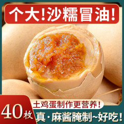 佳致 麻酱鸡蛋40枚五香腌制咸蛋麻将蛋烤鸡蛋天津蓟县特产熟食