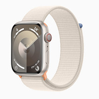 百亿补贴：Apple 苹果 Watch Series 9 GPS+蜂窝款 铝金属表壳 回环运动手表