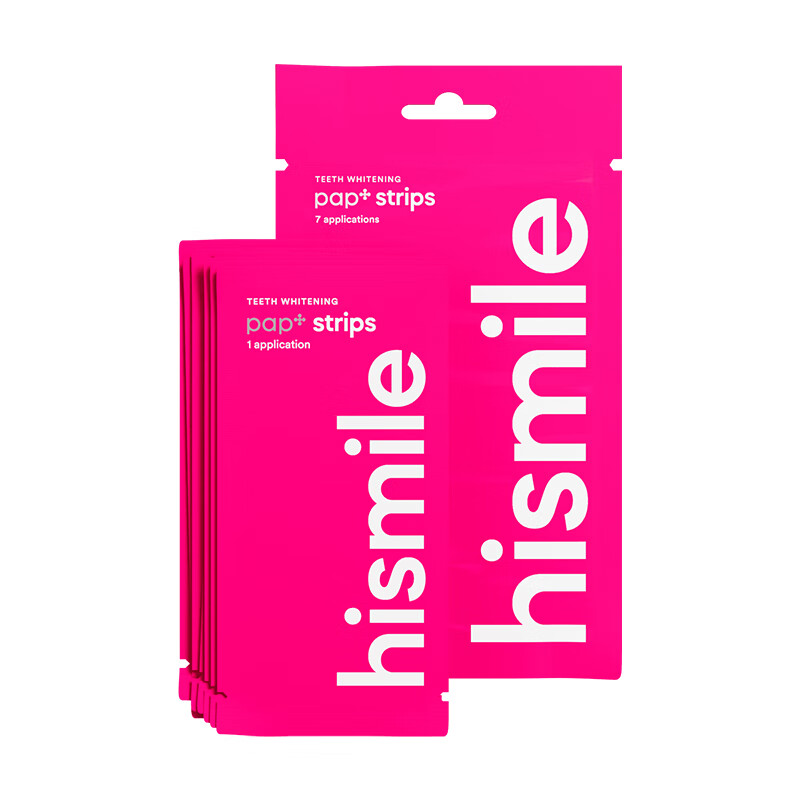 HISMILE 美容美体仪器 无水超粘式双组份牙齿增白贴膜 14片