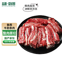 盐滩卖羊郎 鲁西鲜牛肉 冰鲜 去骨牛肋条肉1.5kg