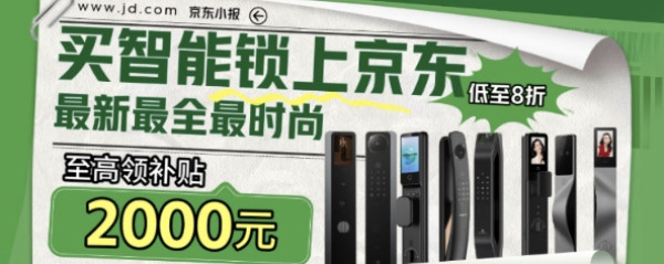 京东 德施曼智能锁双11国补专场