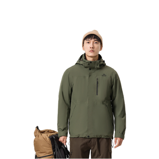 PELLIOT 伯希和 山野 男子三合一硬壳冲锋衣 11340105 青松绿 XL
