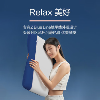 京东京造 Z Blue蔚蓝之心枕头 深睡枕Pro慢回弹记忆绵枕护颈颈椎枕成人枕芯 第2代深睡枕Pro