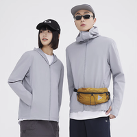 京东京造 中性户外防晒衣 JZ41011 浅灰 XL