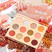 卡拉泡泡 十二色甜言蜜语眼影盘腮红珊瑚粉橘色春夏