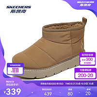 SKECHERS 斯凯奇 女鞋复古时尚潮流冬靴保暖雪地靴