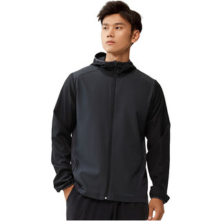 DECATHLON 迪卡侬 男子防嗮风衣 4826163 黑色 S