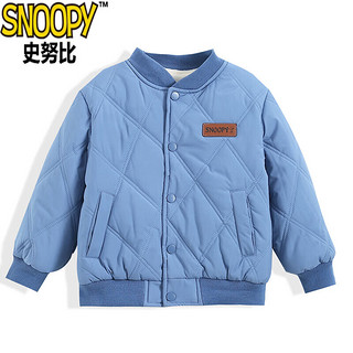 SNOOPY 史努比 儿童加绒棒球服夹克