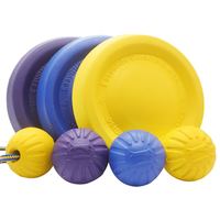 STARMARK 星记 浮水飞盘狗狗玩具边牧宠物软飞碟耐咬训练用品 飞盘3个【黄、蓝、紫色