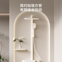 京东京造 小天鹅淋浴花洒套装 奶油白