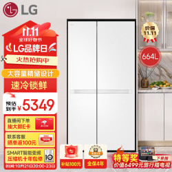LG S674MEG11D 风冷对开门冰箱 664L