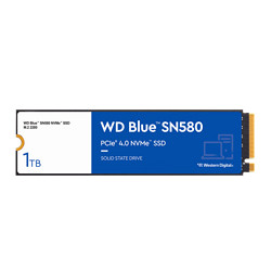 Western Digital 西部数据 西数 SN580固态硬盘 m.2接口 NVMe协议WD台式机笔记本电脑ssd 西数SN580 蓝盘  1T 标配+散热片+螺丝刀+螺丝